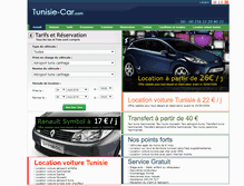 Tablet Screenshot of location-de-voiture-tunisie.com